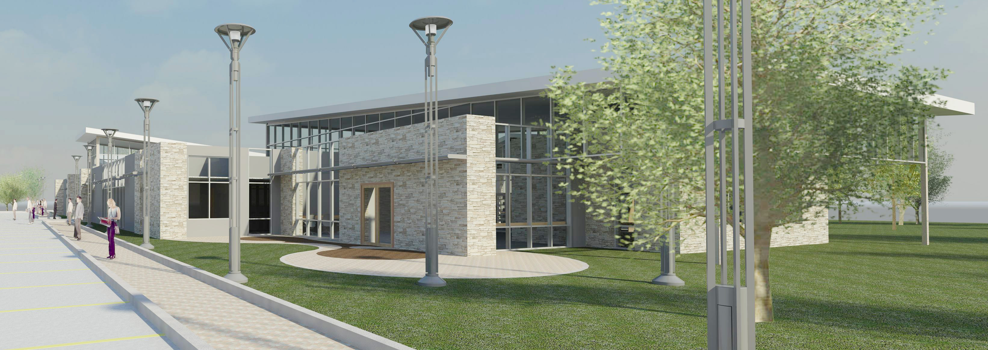 Library Entrance View